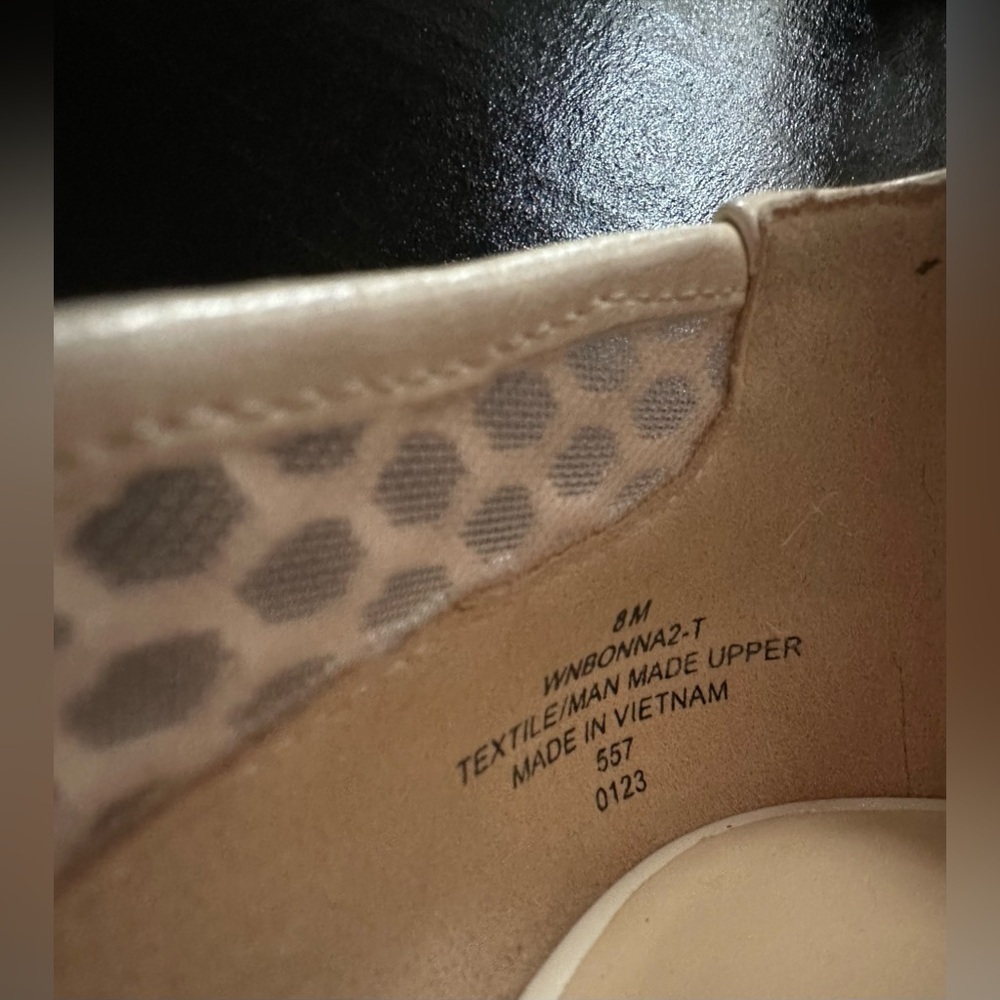 Nine West Cream Mesh Pointed Flats - Picture 10 of 16